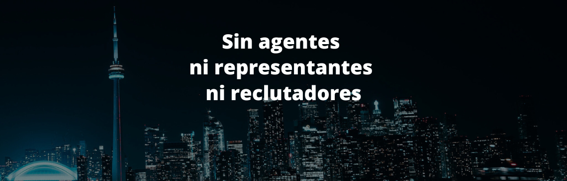 Sin agentes, sin representantes, sin reclutadores